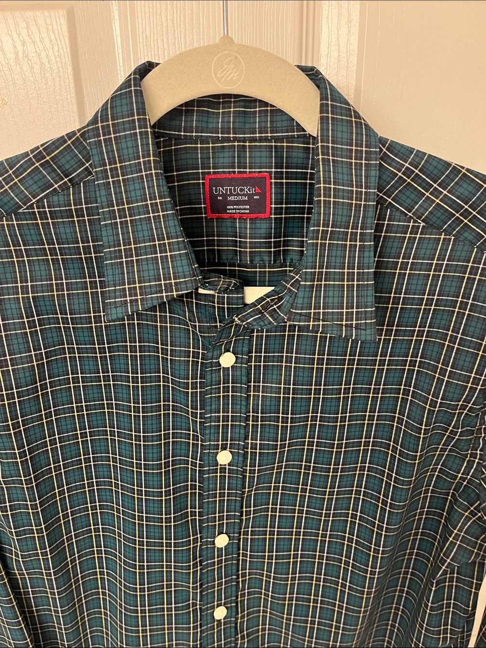 UNTUCKit Plaid Button Up Shirt